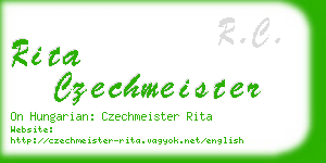 rita czechmeister business card